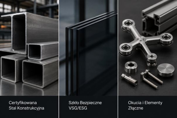 Insteel&Glass – realizacje balustrad szklanych i stalowych na wymiar, Kraków i Nowy Sącz