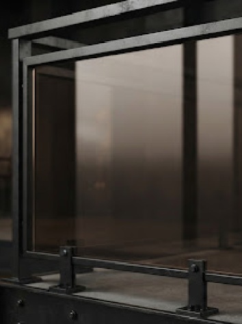 Szkło eleganckie do balustrad szklanych – próbka rodzaju szkła Insteel&Glass